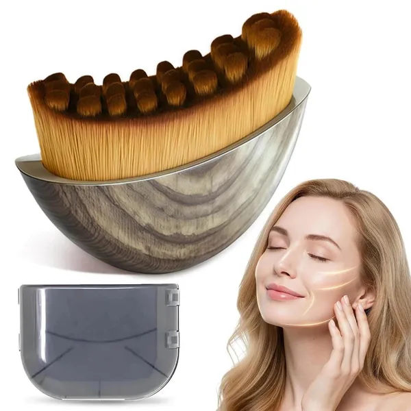 Escova Facial Drenagem Linfática Massageador Anti Inchaço Lifting Skincare Rosto ​Pele Gua Sha Glow