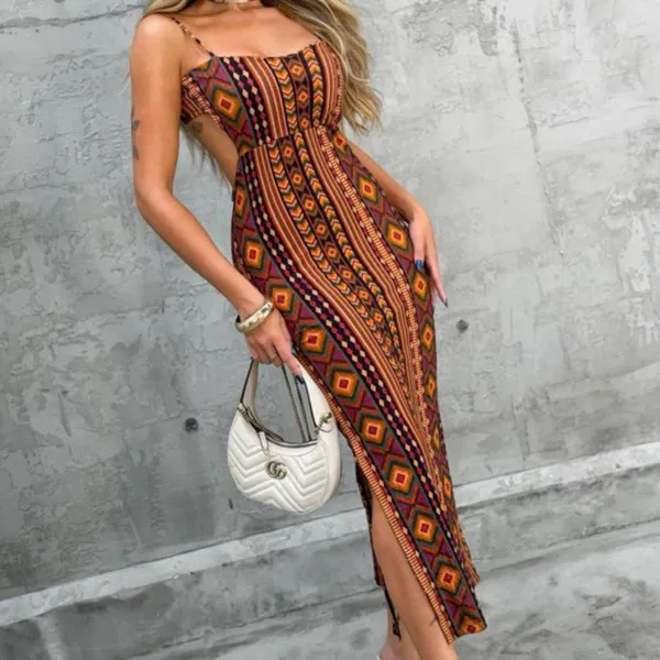Vestido Feminino Midi Tubinho Tendência Verão Moda Blogueira Estampa Tropical