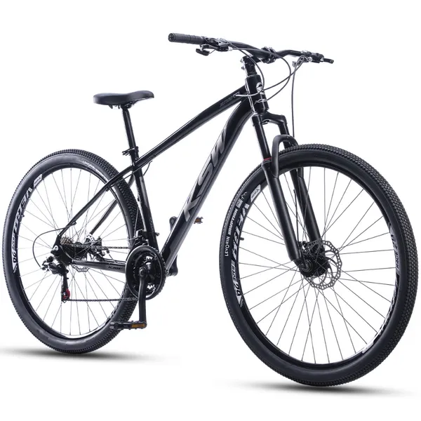 Bicicleta Bike Aro 29 KSW XLT100 21 Velocidades, Alumínio, Freio a Disco e Suspensão MTB