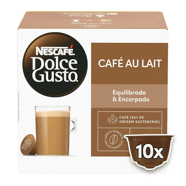 NESCAFÉ DOLCE GUSTO CAFÉ AU LAIT 10 CÁPSULAS