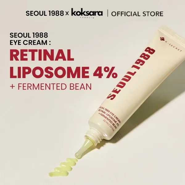 SEOUL 1988 Retinal Liposome 4% + Fermented Soybean Eye Cream 10ml/30ml