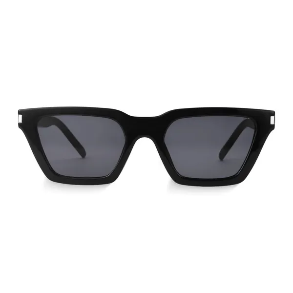 Óculos de Sol Retangular Mônaco Preto UV400 Unissex