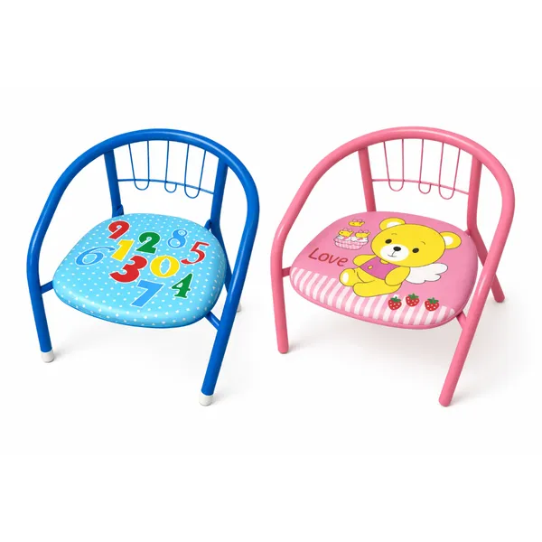 Cadeira Cadeirinha Infantil De Metal  Suporta 25kg Cores