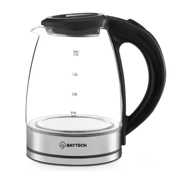 Chaleira Elétrica Vidro 2L 1400W Rotação 360° Fervedor Água Jarra Elétrica 127V / 220V INMETRO
