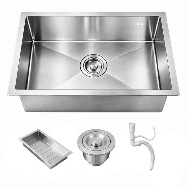 Cuba Gourmet Cozinha 50x40 Completa Aço Inox 304 Escovado Prata