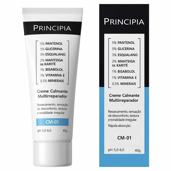 Creme Calmante Multirreparador Facial CM-01 Principia 40g