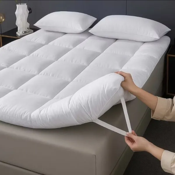 PILLOW TOP CAMA SOLTEIRO, CASAL, QUEEN E KING BOX PROTETOR DE COLCHãO TOQUE DE PLUMA 400 FIOS