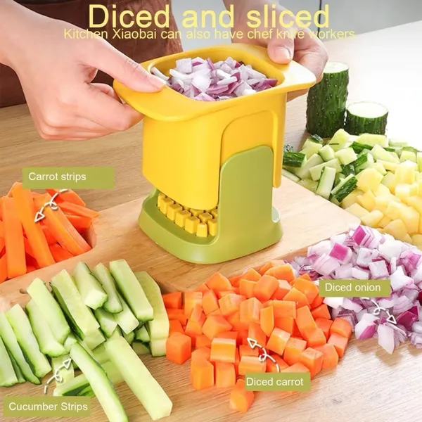 Cubos E Corte Artefato Multifuncional Aço Inoxidável  Vegetal Pepino Batatas Acessórios De Cozinha