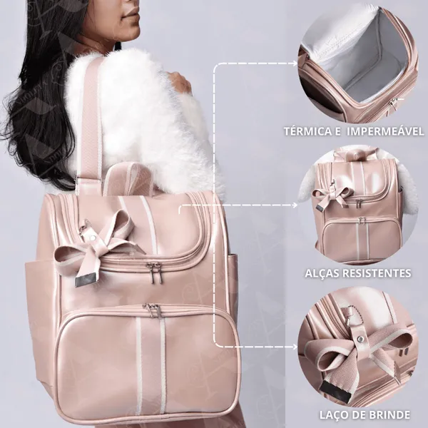 Mochila 2 em 1 para menina menina multifuncional de bebê, criança bolsa maternidade