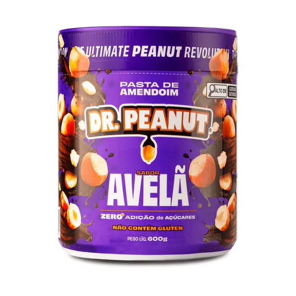 PASTA DE AMENDOIM COM WHEY PROTEIN 600G DR PEANUT