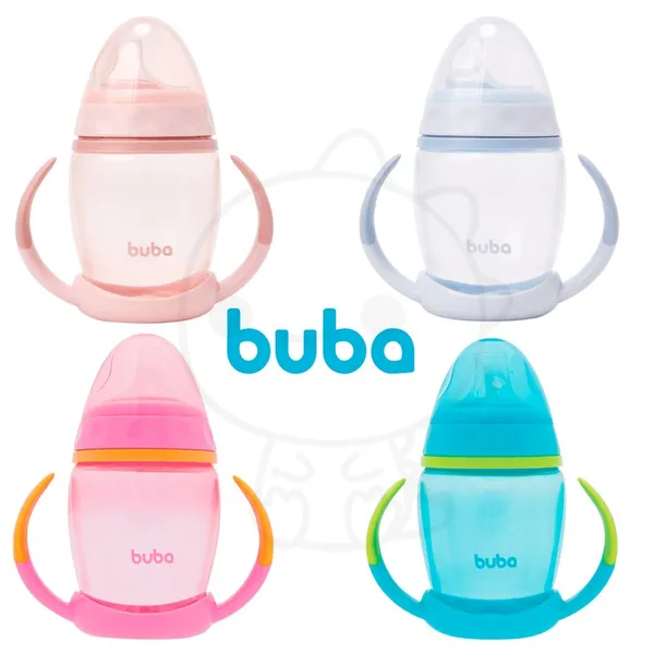 Copo De Treinamento Buba Com Alça Removível Buba Infantil Copo Bebê Rosa
