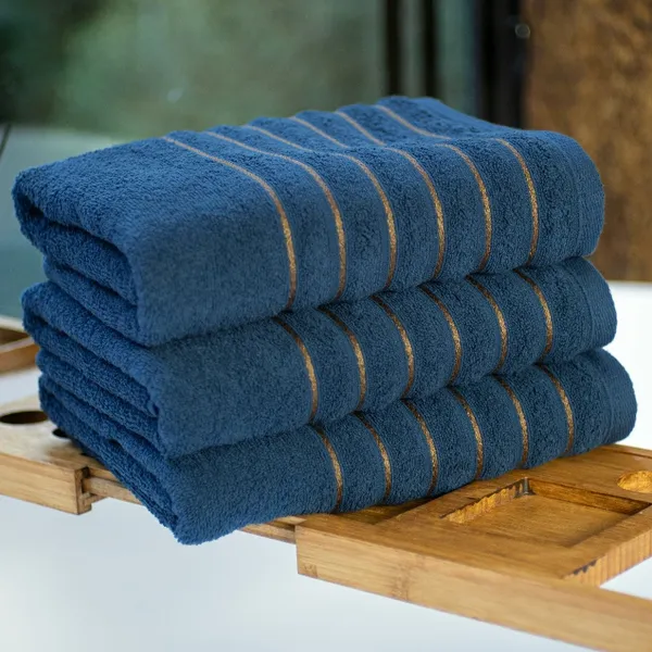 Kit 3 Toalhas Banho Premium Soft Wave 520g Super Macias Grossas Alta Absorção Luxo 1,45x72