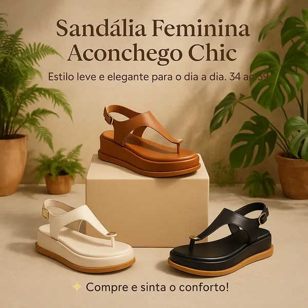 Sandália De Mulher Birken - Elegância com Conforto, Couro Sintético e Fivela Ajustável - COMPRE JÁ!