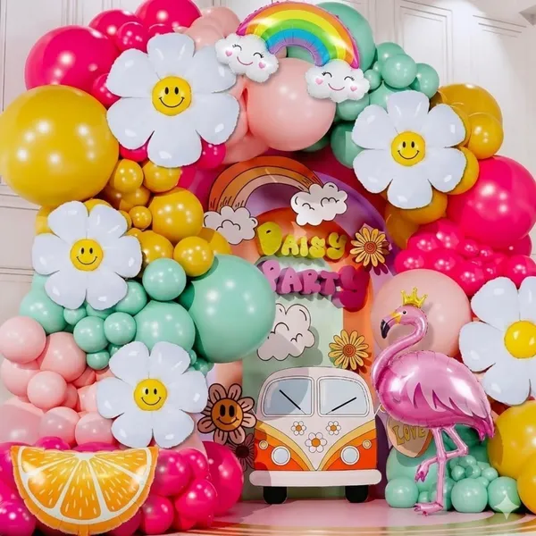 Kit 125 Bexigas para Arco Desconstruído com Flores – Decoração de Festa Completa