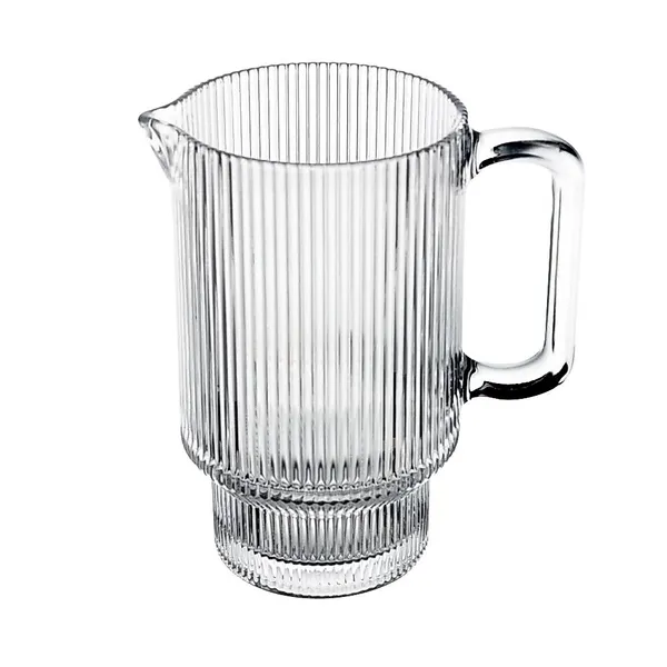 Jarra de Cristal Lines Canelada Suco Água 900ml Wolff