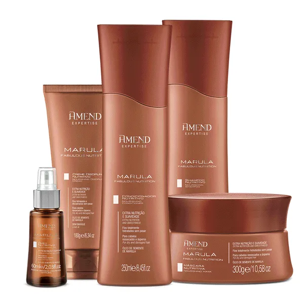 Amend Expertise Kit Marula Nutrition Completo com 5 Produtos