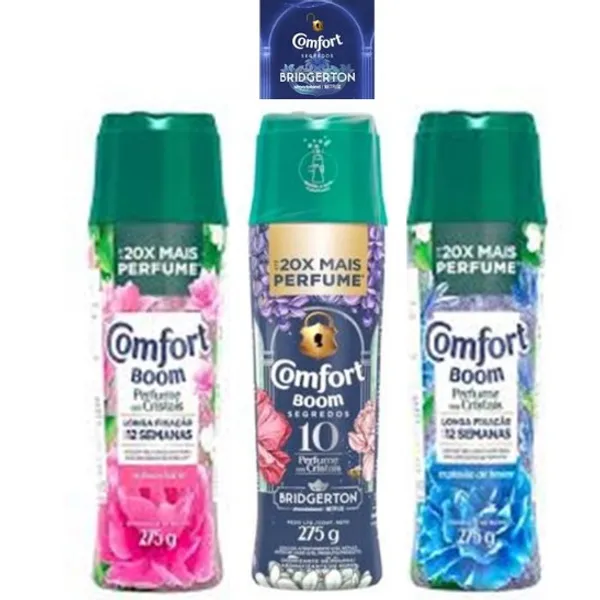 Comfort Boom, trio Floral, Fresco e Bridgerton 275g Cristais de perfume, 20x mais perfume