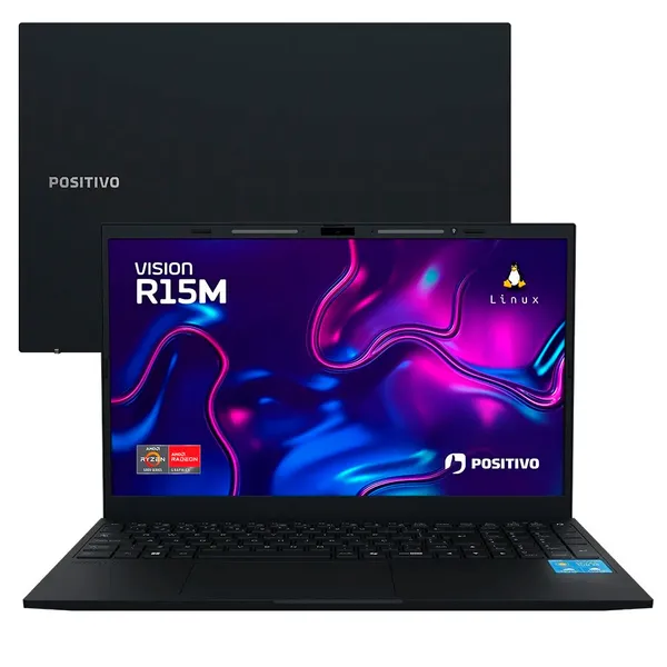 NOTEBOOK POSITIVO VISION R15M MINITELA AMD RYZEN 5 5625U 16GB 512GB SSD LINUX 15.6"
