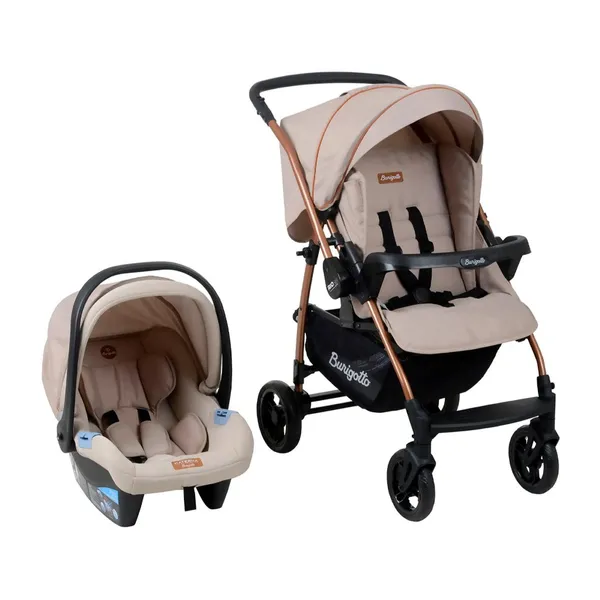 Carrinho e Bebê Conforto Rosa Rio 22 Mon Amour Burigotto (0 À 22Kg)