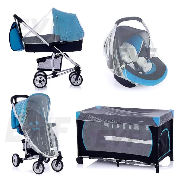 Mosquiteiro Universal Portátil Tule Para Carrinho Bebe Conforto e Berço Desmontavel