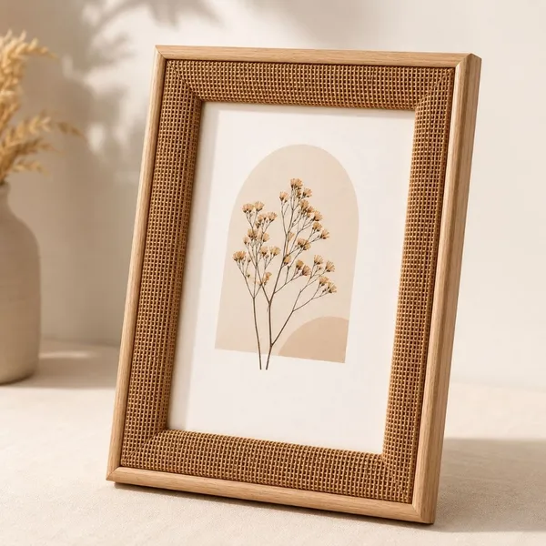 PORTA-RETRATO 15X20 MDF-JUTA NATURAL-VIDRO