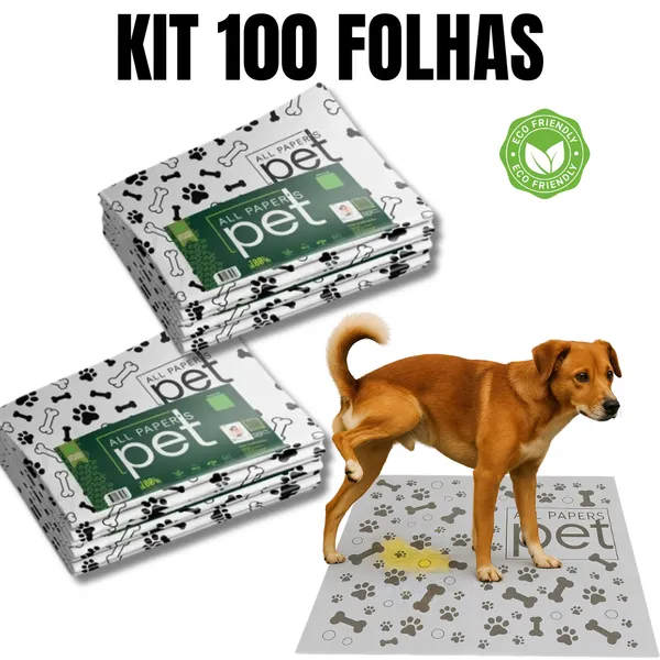 Kit Jornal Pet Higiênico Biodegradável – 50, 100, 150 ou 200 Folhas