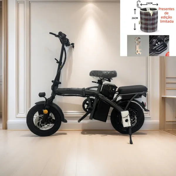 Bicicleta Elétrica Dobrável para Adultos