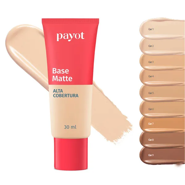 Base Matte Payot Alta Cobertura 30ml – Cherrie Nova Boca Rosa