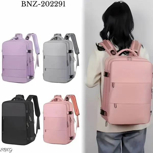 Mochila Executiva Unisex (202291-202292) De Viagem Impermeável USB de grande capacidade