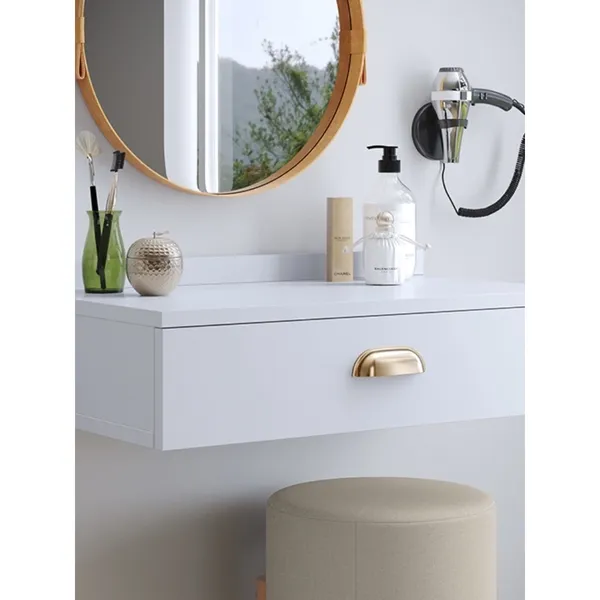 Penteadeira com Gaveta 60CM   Console Camarim Com Corrediças Metálicas com Puxador