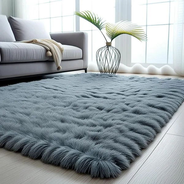 Tapete Peludo Felpudo 2,00m x 1,40m  Sala Quarto Luxuoso