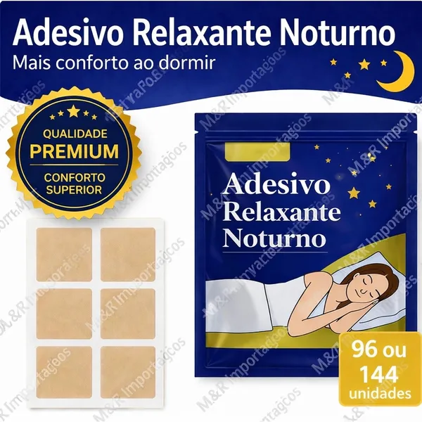Adesivo Relaxante Noturno – Patch Sono com 96 ou 144 Unidades