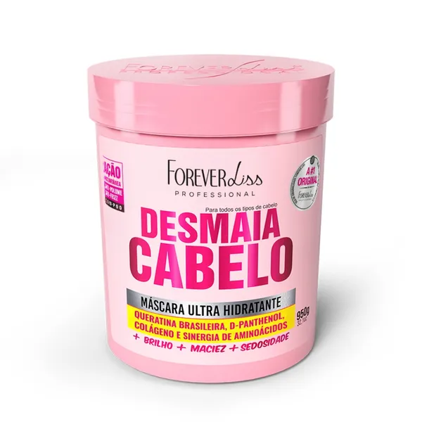Máscara Ultra Hidratante Desmaia Cabelo Forever Liss 950G