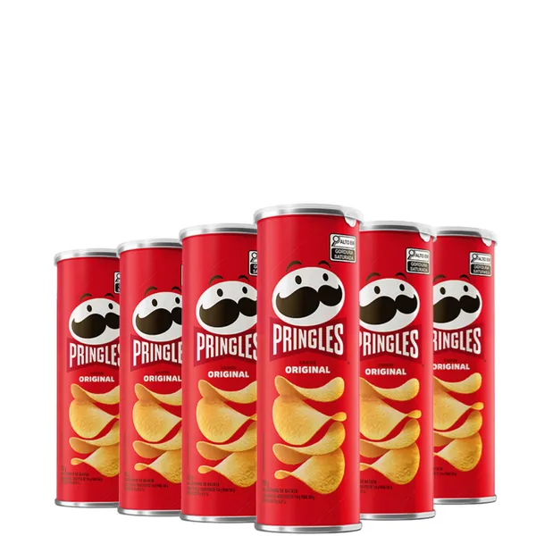 Kit Batata Pringles Original 6 Unidades