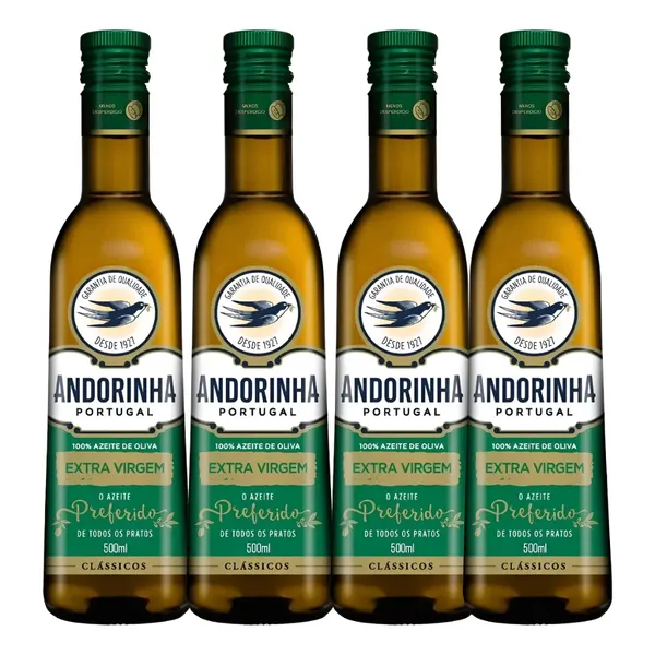 Kit Azeite Extra Virgem Andorinha 500ml  - 04 Unidades
