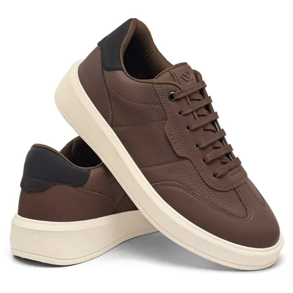 Tênis Masculino VILI Urban Sapatênis Casual Couro Nobuck