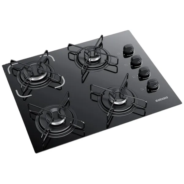 Fogão Cooktop 4 Bocas Bivolt Itatiaia Essencial Preto