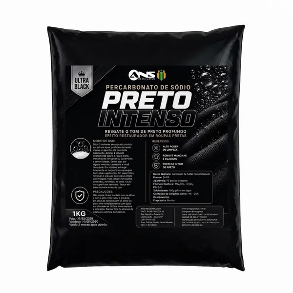 Percarbonatox de sódio para roupas pretas 1kg