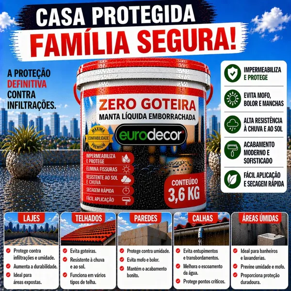 Manta Líquida Emborrachada Premium 3,6KG