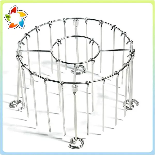 Fritadeira De Ar Grill Espeto Rack Aço Inoxidável Churrasco Kabob Conjunto