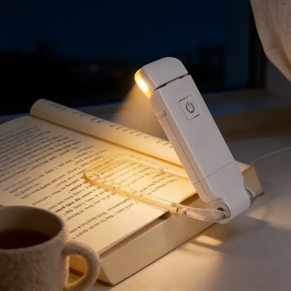 Luz De Leitura De Livros De Leds Brilho Ajustável USB Clip De Proteção Dos Olhos Portátil Bookmark Light CARN