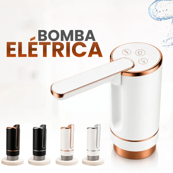 Bomba de Água para Galão Elétrica Universal | Dispenser Sem Fio e Recarregável USB