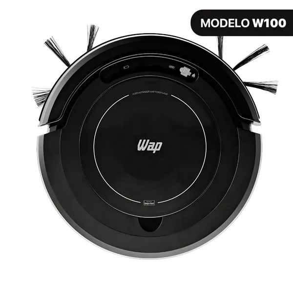 ASPIRADOR DE Pó ROBÔ WAP ROBOT W100 3 EM 1 ANTIQUEDA BIVOLT 17W