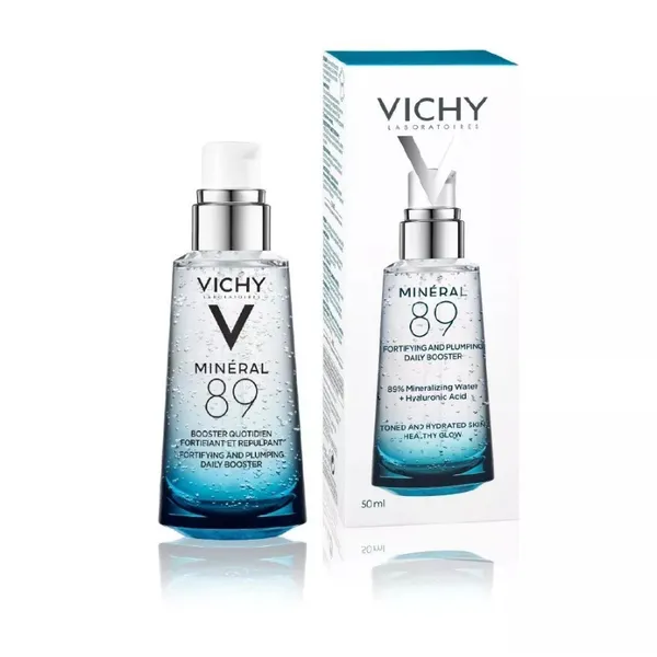 Vichy Minéral 89 Sérum Fortalecedor 50ml Hidratação Intensa Barreira Forte e Pele Sensível Água Termal Ácido Hialurônico