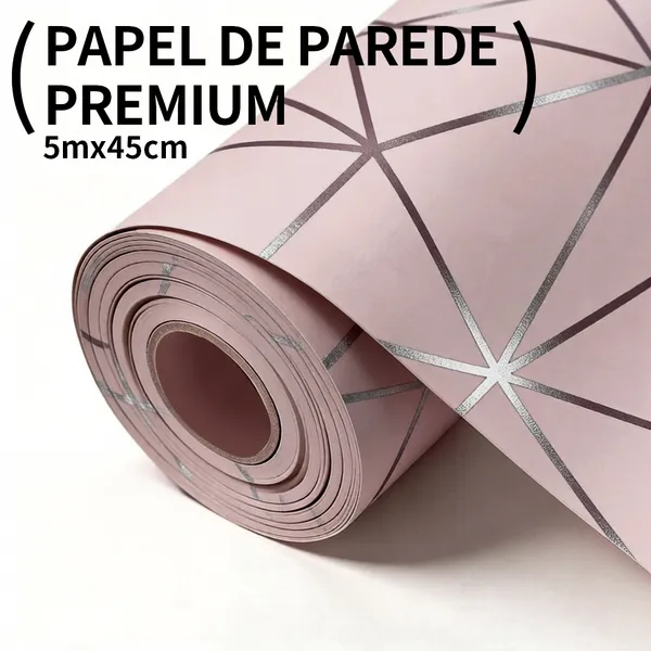 Papel de Parede Autocolante Alta Qualidade para Decoração de TV, Quarto, Sala e Móveis Tamanho 5m×45cm