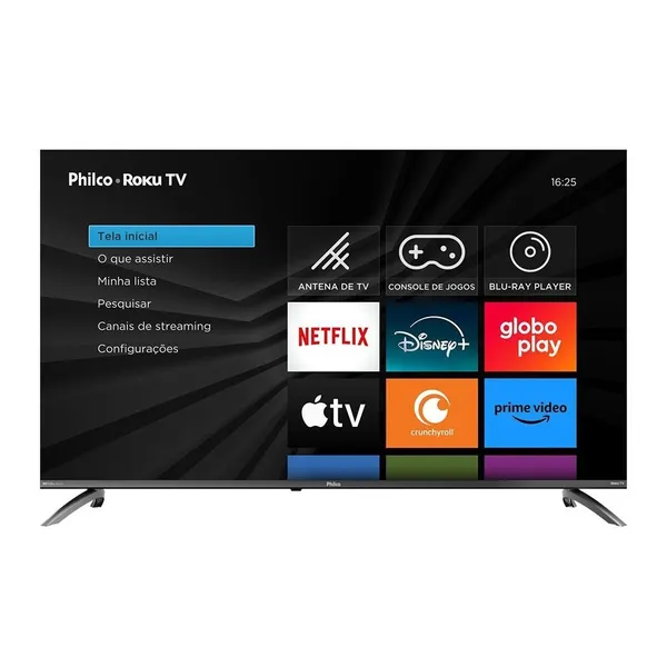 Smart TV LCD LED 50" Philco P50CRB - 4K UHD como Wi-Fi, HDMI, USB, Dolby Aúdio, 60Hz