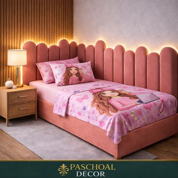 Cabeceira Cama Autocolante Modelo Nuvem Decoração