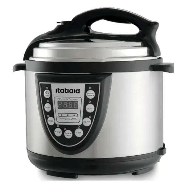 Panela de Pressão Elétrica Itatiaia EL MID 5L Inox 900W 127V – Cozinha Rápida e Prática