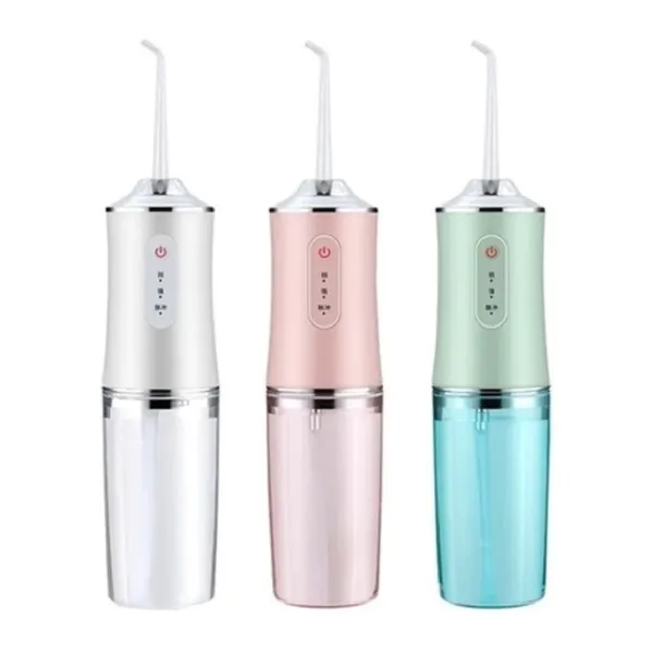 Irrigador Dental Elétrico Oral Portátil Recarregável USB 220ml Limpeza Para família ou viagem