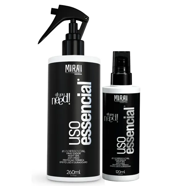 Finalizador Último Toque 260ml Mirai Leave-In Protetor Térmico Capilar Em Spray Reconstrutor